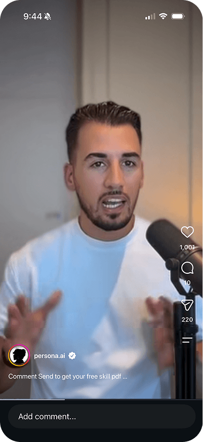 Instagram Reels conversation